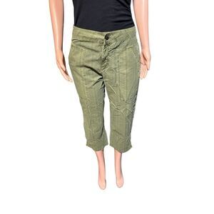 Pulp women's mid-rise cropped capris pants M